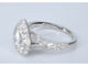 Bague 54 Bague entourage en or blanc en forme de larme avec diamants 58 Facettes 2048