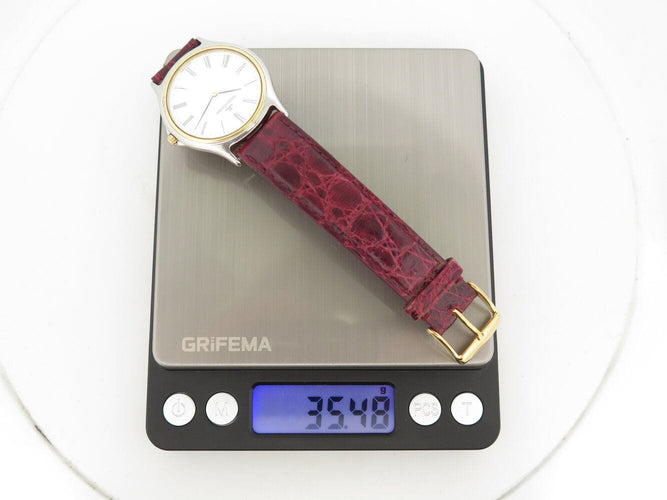 Montre vintage montre jaeger lecoultre heraion 112-5-08 quartz en acier or jaune 58 Facettes 271929