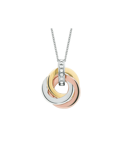 Pendentif Pendentif Triana Or 18K 3 ors Or jaune Or blanc Or rose Diamant 58 Facettes TRIANA/XNFR9107