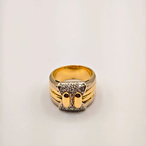 Bague 54 Bague en or jaune et diamant 58 Facettes 21019869