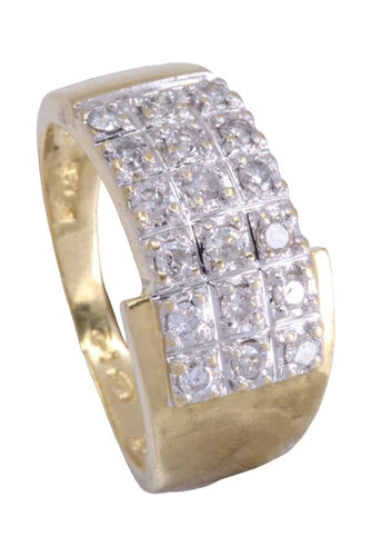 Bague 51.5 BAGUE PAVAGE DIAMANTS 58 Facettes 083491