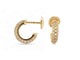 Boucles d'oreilles boucles d'oreilles creoles CARTIER etincelle or jaune 18k pavees s 58 Facettes 270594