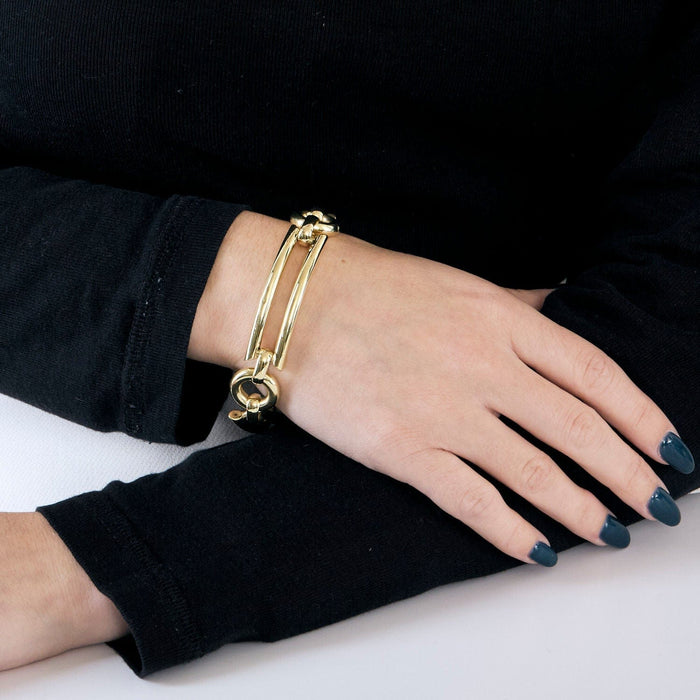 Bracelet Bracelet moderniste or jaune 58 Facettes 34200317