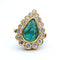 Bague Bague en or jaune avec émeraude 58 Facettes