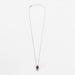 Collier Collier or blanc rubis  et diamant 58 Facettes