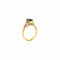 Bague 52 Solitaire saphir et diamants , or jaune 18 carats 58 Facettes