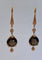 Boucles d'oreilles pendantes Pasquale Bruni - Sissi en or jaune 18 carats, quartz fumé et diamants