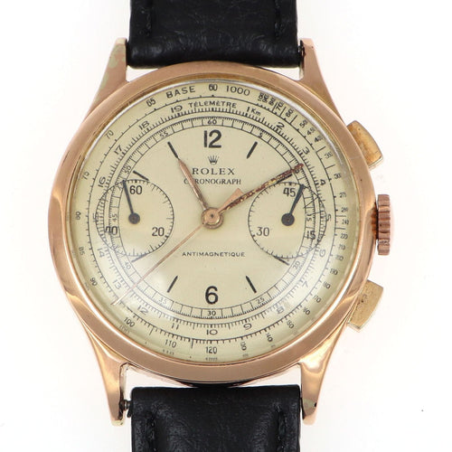Montre ROLEX - Montre chronographe or rose 58 Facettes