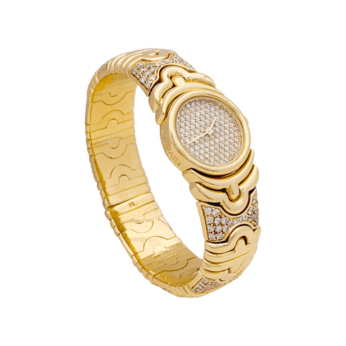 Montre Montre Bulgari,"Parentesi", en or jaune, diamants. 58 Facettes 34553