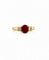 Bague 55 Bague en or jaune rubis et diamants 58 Facettes