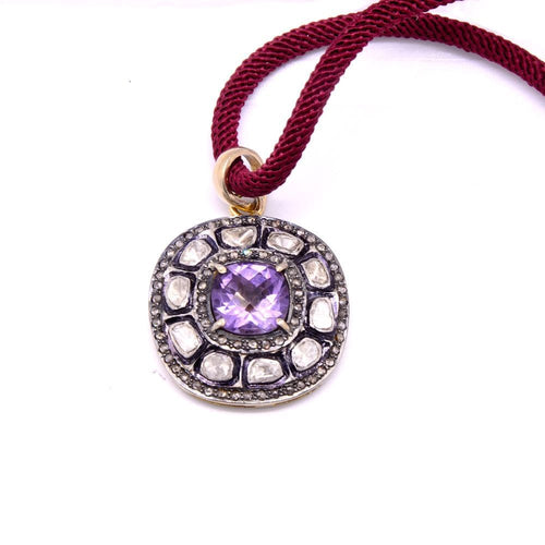 Pendentif Pendentif indien « Concorde » améthyste 58 Facettes 187
