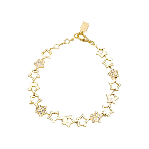 Bracelet Bracelet Fred, "Star", or jaune et diamants. 58 Facettes 35028