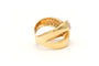 Bague 51 Bague contemporaine or jaune, diamants 58 Facettes 22456