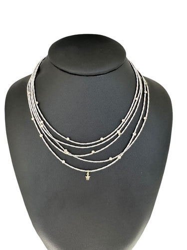 Collier Collier Wellendorff "Morgensonne" en or jaune et blanc avec diamants 58 Facettes