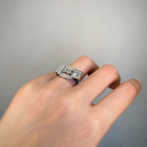 Bague Bague - Or, Platine & Diamants 58 Facettes 240063R