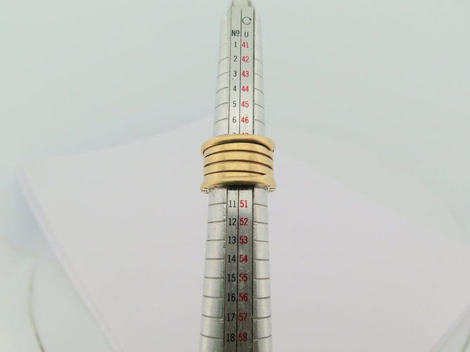 Bague 50 bague BULGARI b.zero1 4 rangs 323541 t50 en or jaune 18k 11gr 58 Facettes 271101