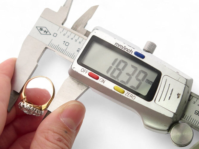 Bague 48 bague marquise navette 17 diamants 3.4ct t48 or rose 18k & platine 7.8 gr 58 Facettes 270710