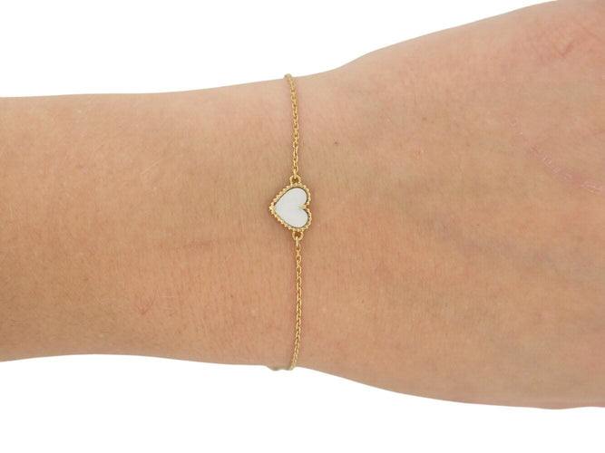 Bracelet bracelet VAN CLEEF & ARPELS sweet hts nacre 17-18cm or jaune 18k 58 Facettes 270523