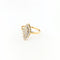 Bague 53 Bague marquise en or jaune et diamants 58 Facettes 30057