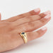 Ring 51 Yellow Gold Ring - Sapphire and Diamonds 58 Facettes REF 3037/18