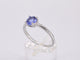 Bague 54 Bague en or blanc avec tanzanite 58 Facettes 2200