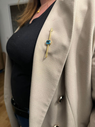 Broche Broche en or et pierre synthétique 58 Facettes