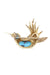 Broche BROCHE OISEAU TURQUOISES OR JAUNE 58 Facettes 086741