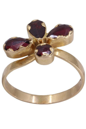 Bague 57 BAGUE ANCIENNE GRENATS DE PERPIGNIAN 58 Facettes 083421