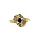 Bague 54 Bague or jaune, saphir, diamants 58 Facettes 521
