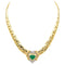 Collier Collier Maille haricot Or jaune Emeraude, Diamant 58 Facettes 4013232CN