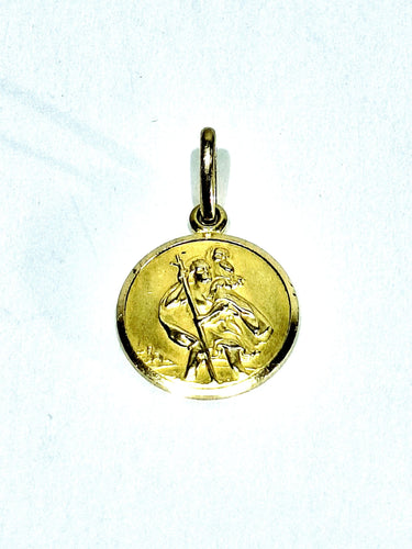 MÉDAILLE de SAINT CHRISTOPHE en or