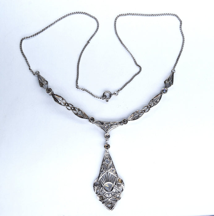 Collier ancien diamant en or