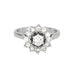 Bague 51.5 Bague Marguerite or blanc et diamants 58 Facettes 250001