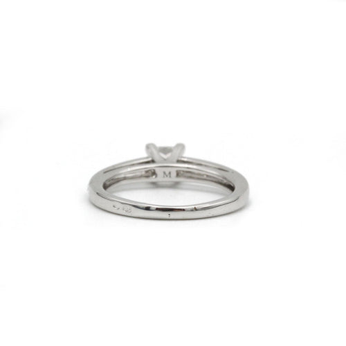 Bague 52 Solitaire - Or blanc et diamant 58 Facettes 1131