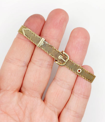 Bracelet Bracelet type ceinture en or 14k (circa 1950) 58 Facettes A06591