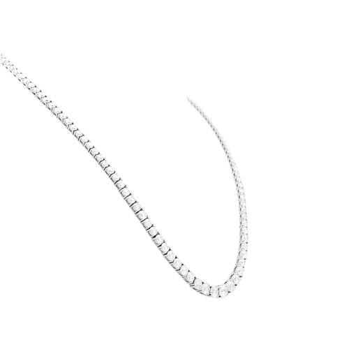 Collier Collier rivière or blanc et diamants. 58 Facettes 34485