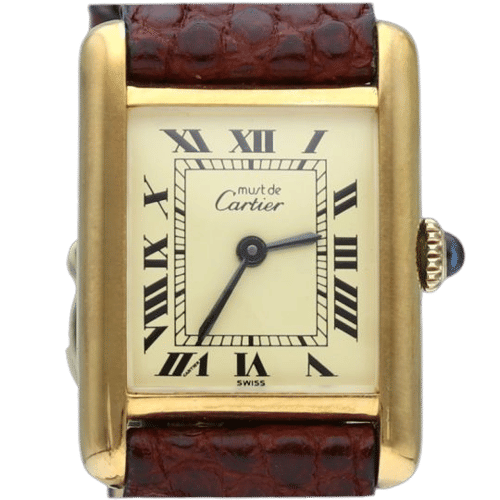 Montre Cartier Montre Tank Vermeil 58 Facettes MT43319