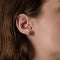 Boucles d'oreilles GUY LAROCHE deux ors, diamants