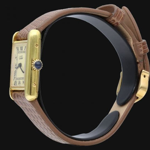 Montre Cartier Montre Tank Vermeil Must 58 Facettes MT44303