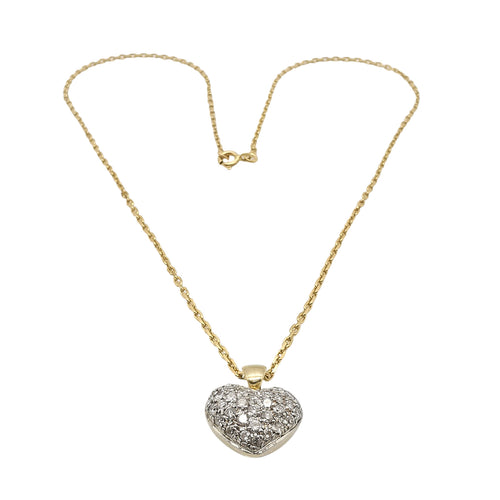 Collier en or jaune & diamants