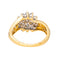 Bague 51 Bague Or jaune, Or blanc Diamant 58 Facettes 4369862CN