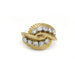 Bague 51 Van Cleef & Arpels Vintage - Bague Plume Or Jaune, Platine, Diamants 58 Facettes 240300R