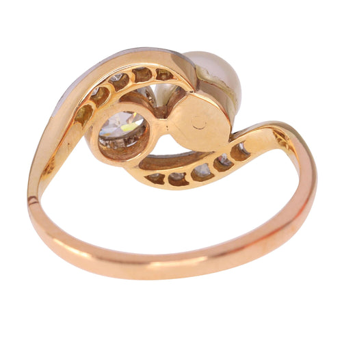 Bague 52 L'amour entrelacé : l'histoire d'une bague vieille d'un siècle 58 Facettes 15104-0064