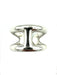 Bague HERMES - bague collection osmose, argent GM 58 Facettes