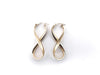 Boucles d'oreilles Boucles d'oreilles ruban infini or jaune 58 Facettes