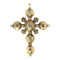 Pendentif Opulence des années 1720 : dévoilement d'une croix de diamant géorgienne 58 Facettes 20237-0121