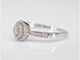 Bague 54 Bague entourage en or blanc avec diamants 58 Facettes 2004