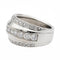 Bague 57 Chopard Bague Bandeau La Strada Or blanc Diamant 58 Facettes 2549311CN