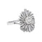 Bague 56 Bague Or blanc Diamant 58 Facettes 3904031CN