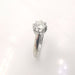 Bague Solitaire or blanc et platine sertie d'un diamant 58 Facettes